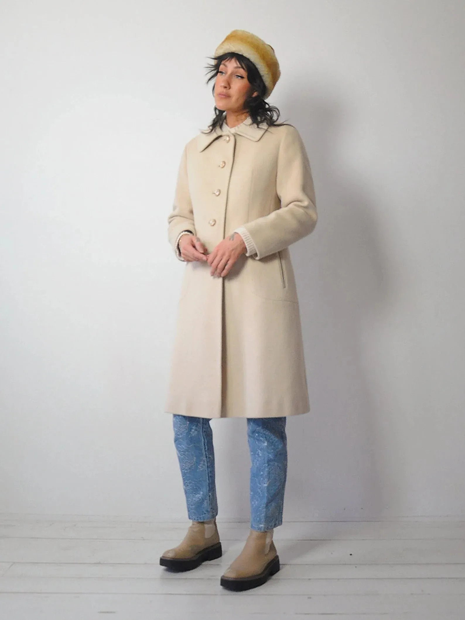 1960's Vanilla Cashmere Coat