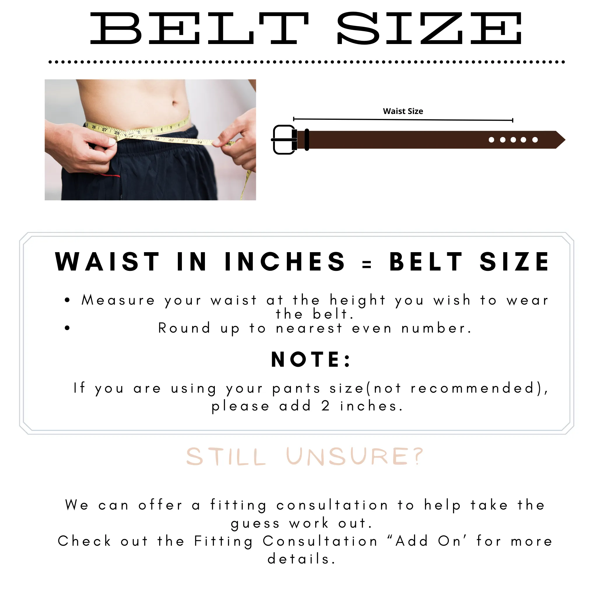 38mm | Tan Stitched | Jeans Belt