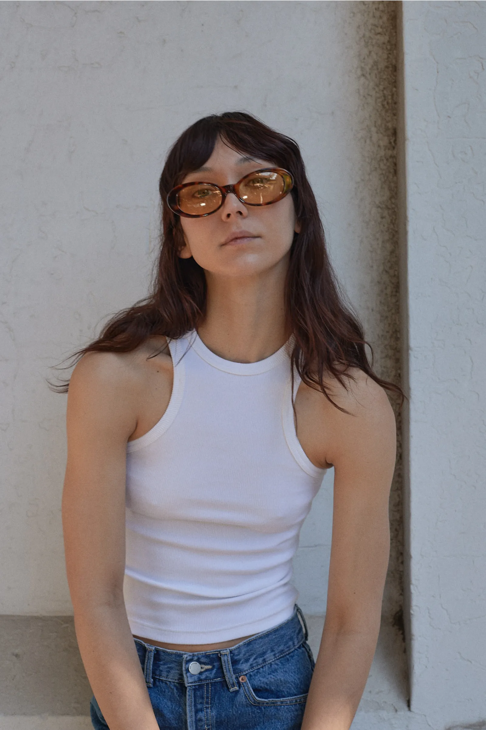 Amelie Singlet White