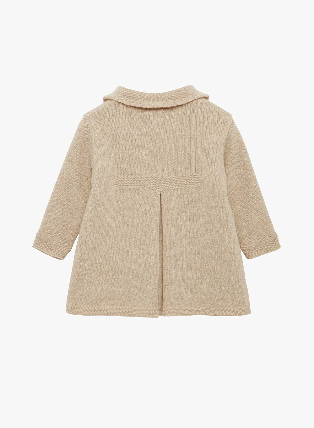 Baby Alexandra Knitted Coat in Oatmeal