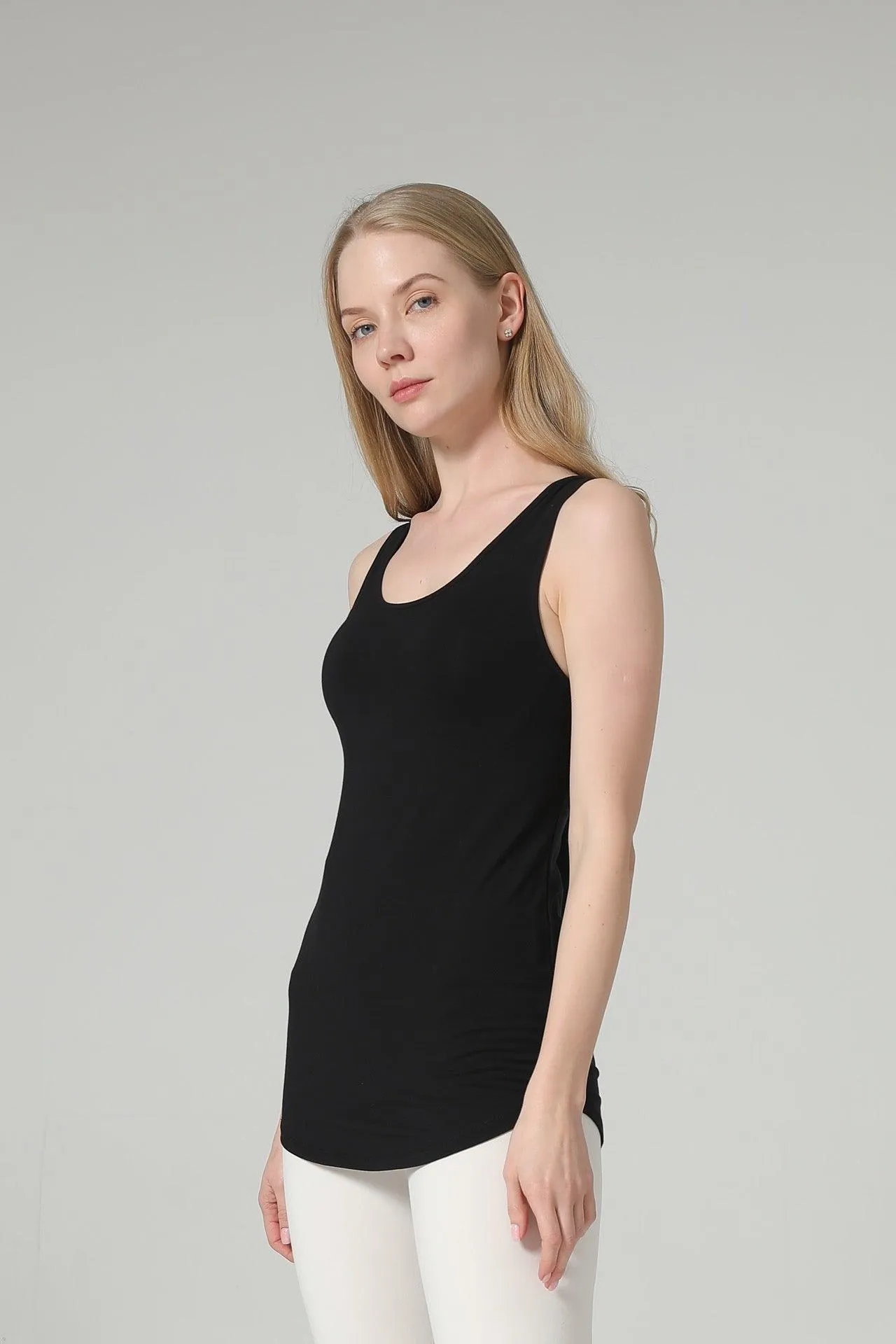 Bamboo Curved Hem Sustainable Tank