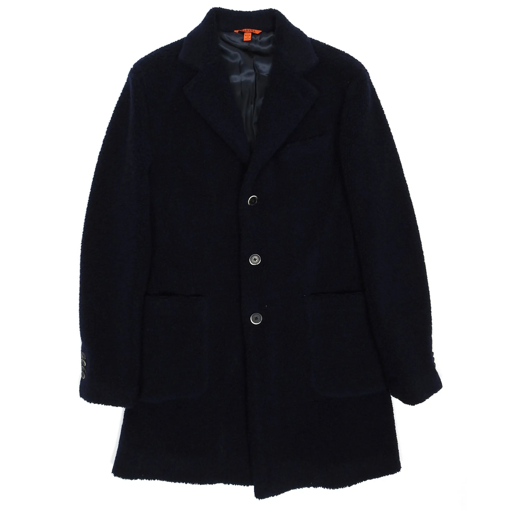 Barena Navy Single breasted Overcoat Size 48