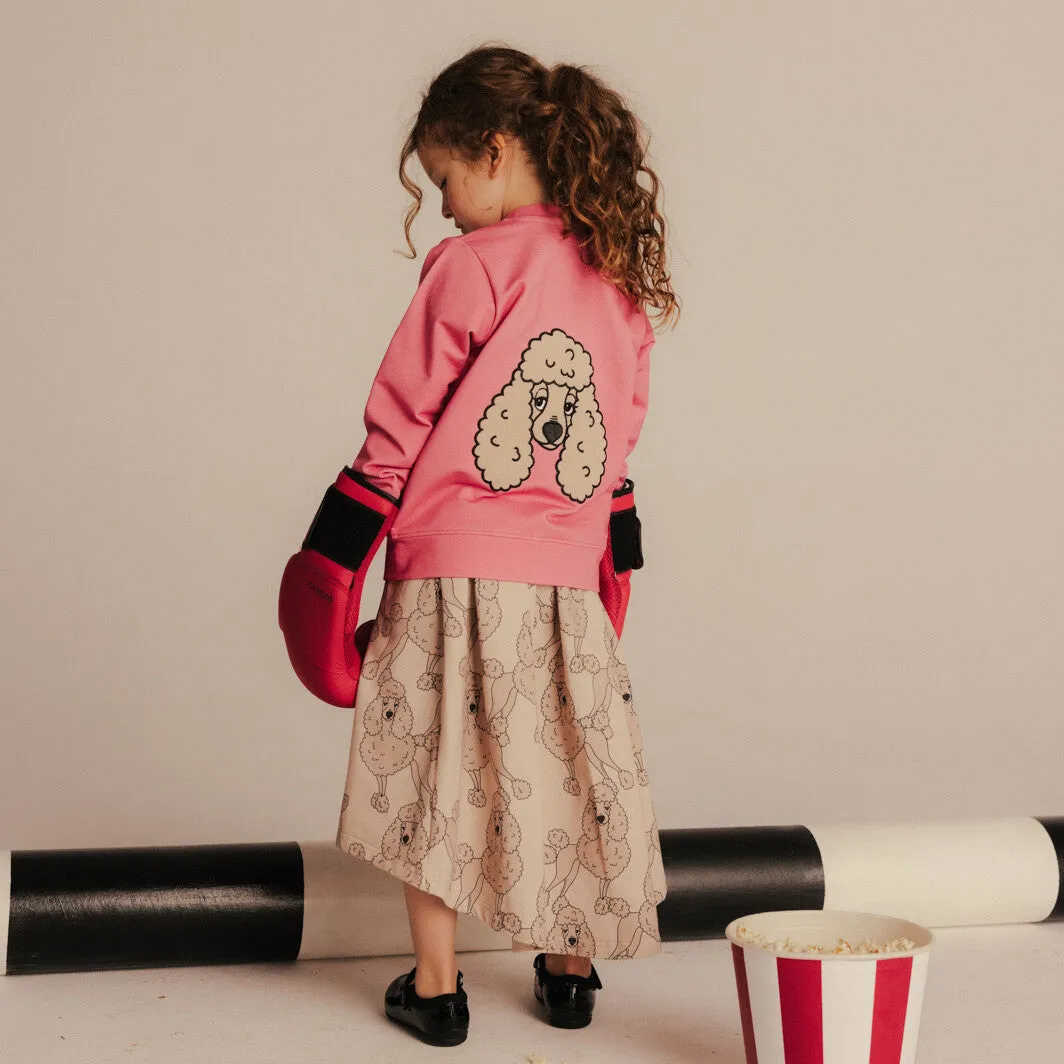 Dear Sophie Sweatjacke Bomber Jacket Poodle Pink