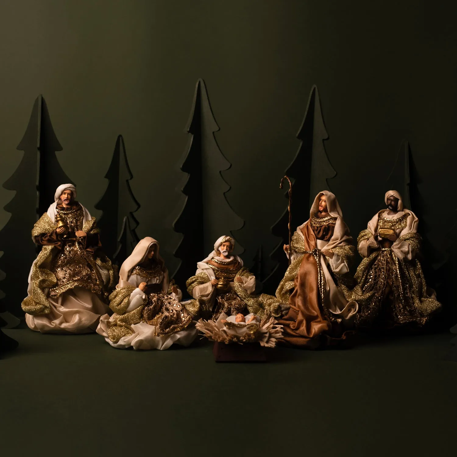 FABRIC NATIVITY SET - CHRISTMAS