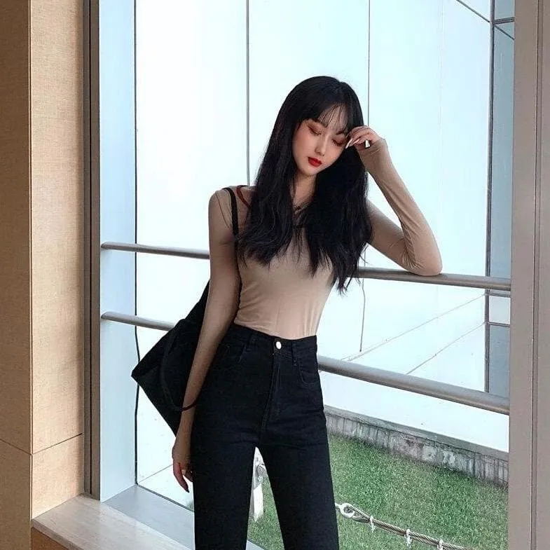 Flared Jeans With Ripped Details