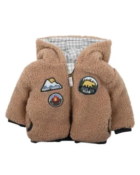 FOX & FINCH SHERPA CUB CLUB JACKET 3-7Y