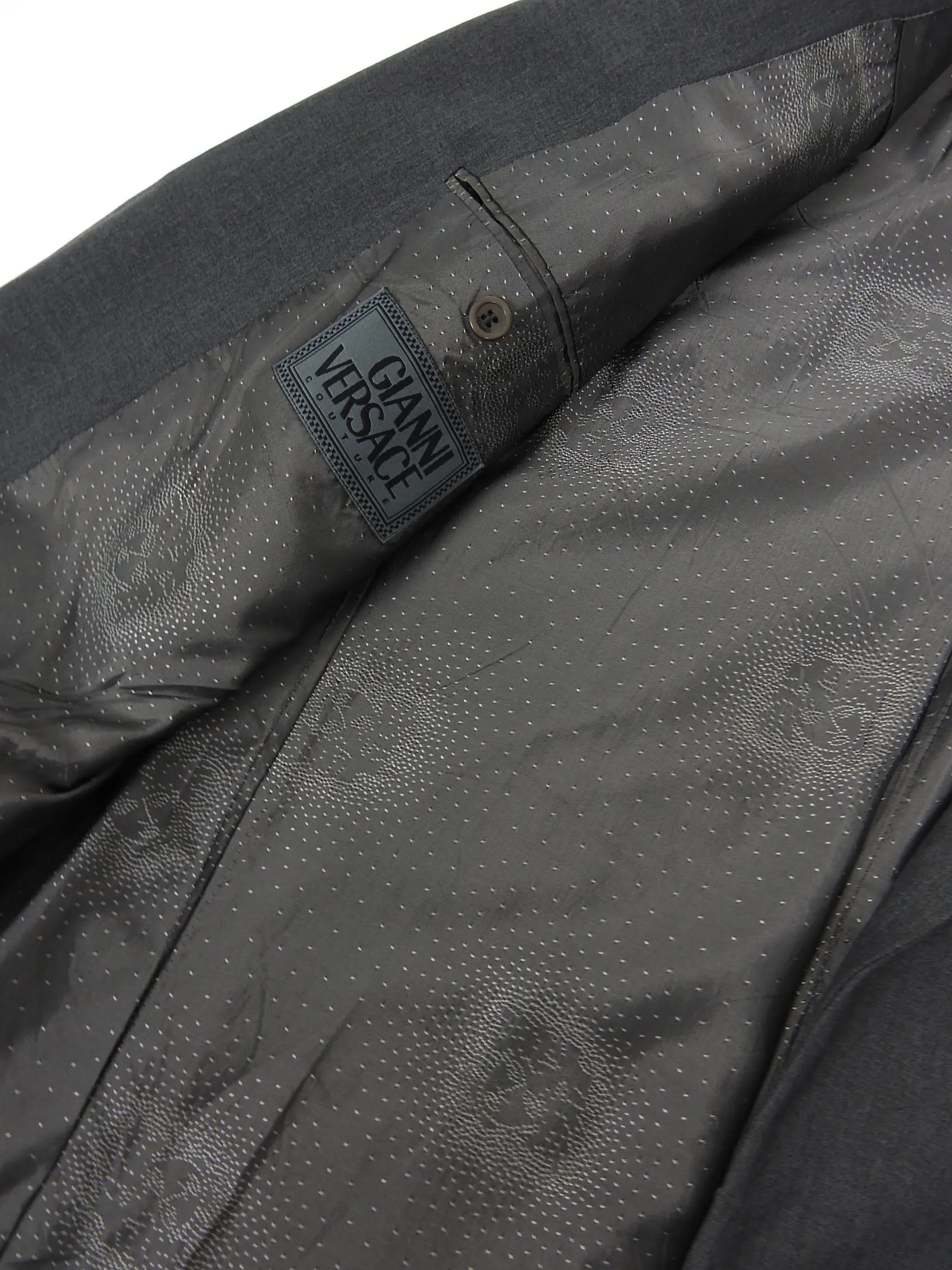 Gianni Versace Overcoat Grey Size 54