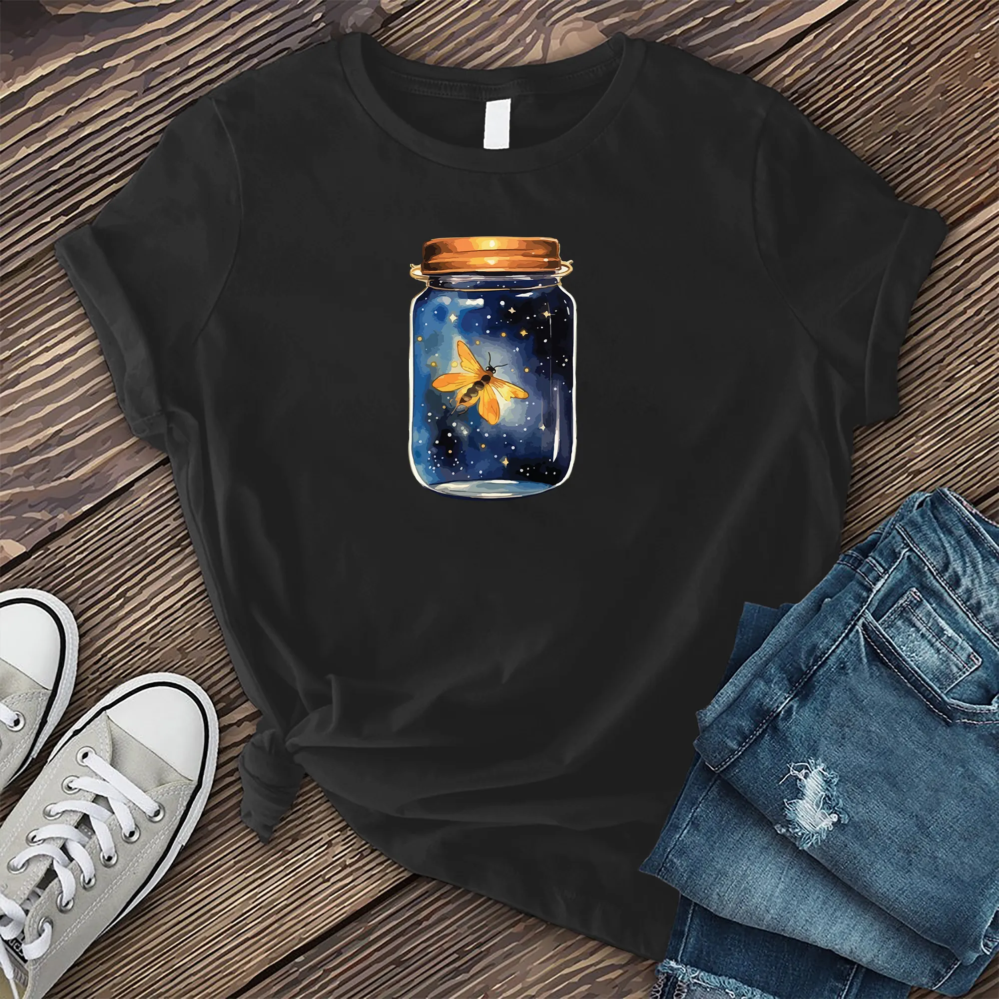 Glowing Firefly Jar T-shirt