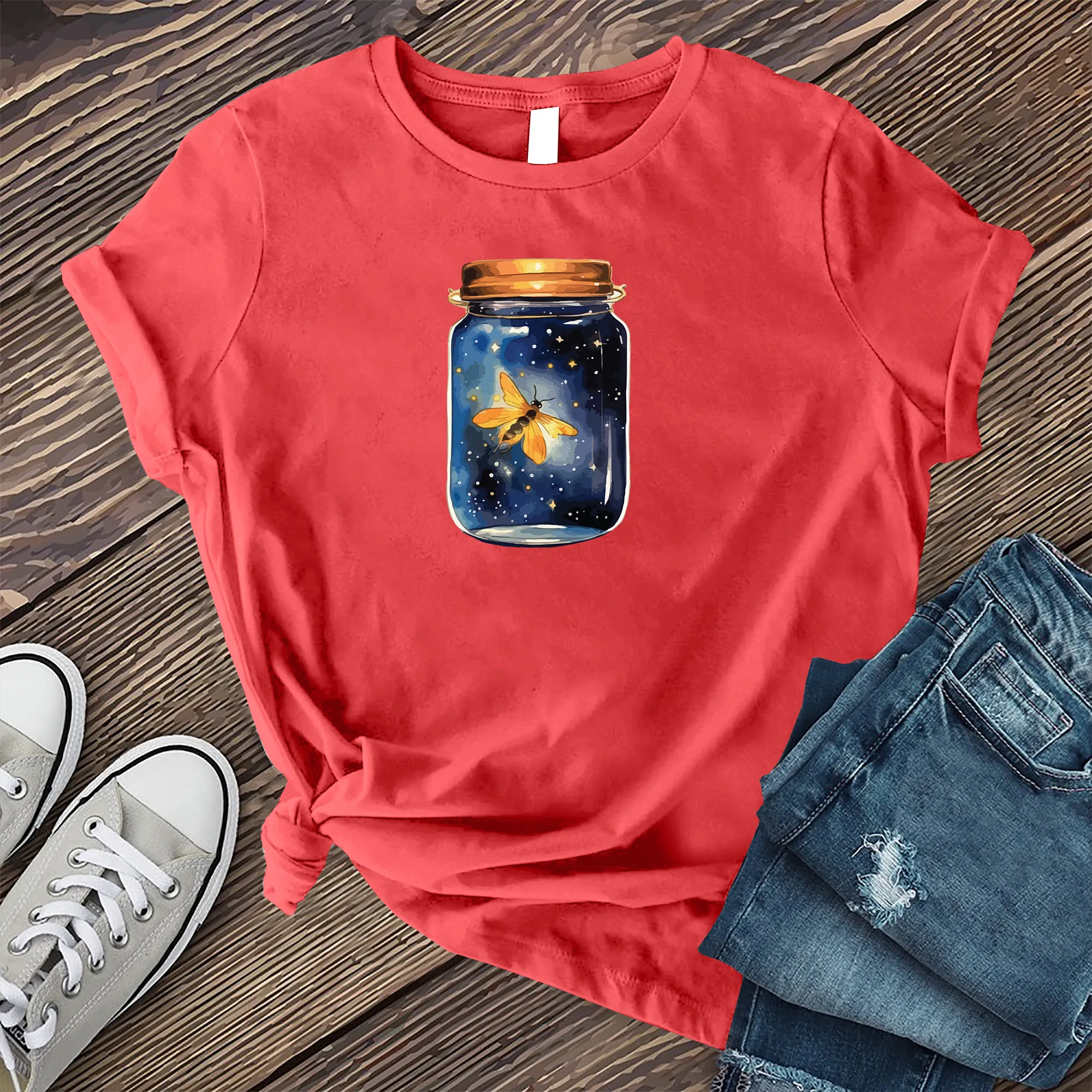 Glowing Firefly Jar T-shirt