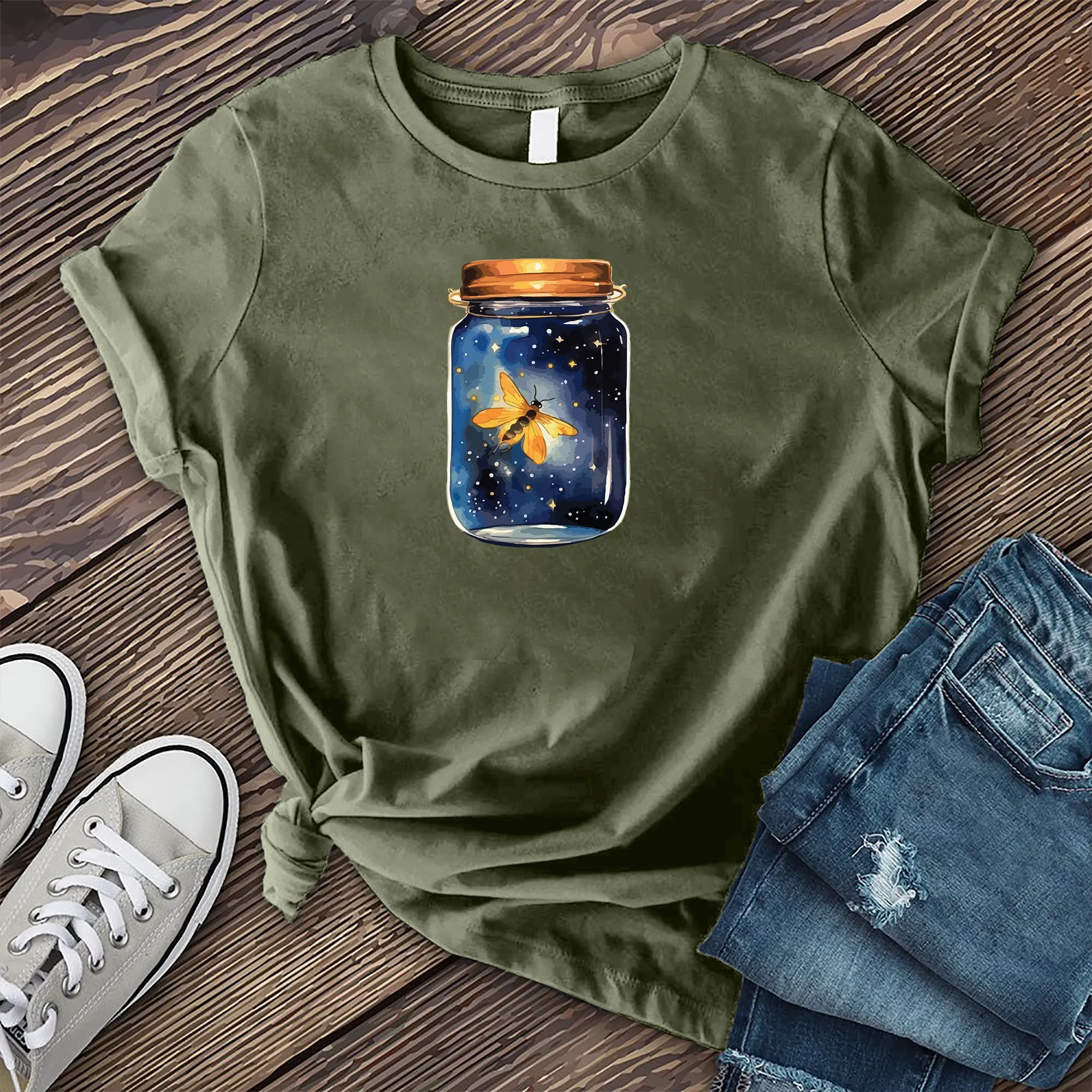 Glowing Firefly Jar T-shirt