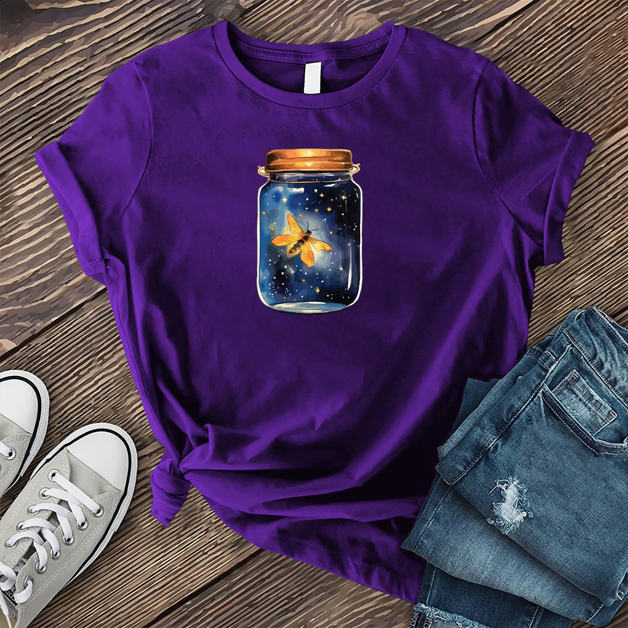 Glowing Firefly Jar T-shirt