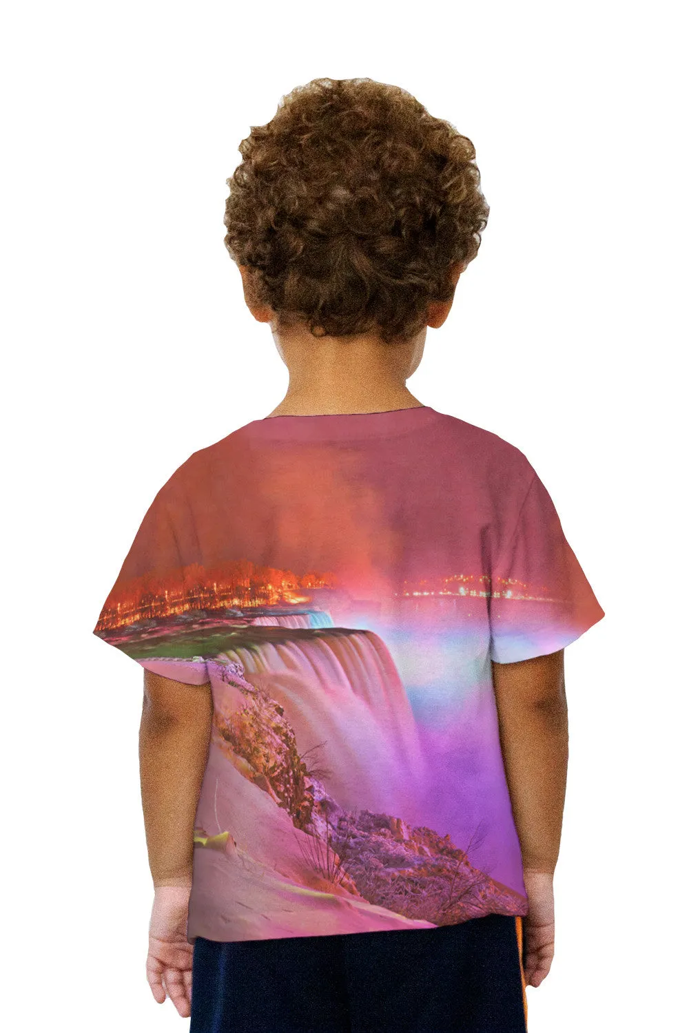Kids Glowing Niagara Falls Winter