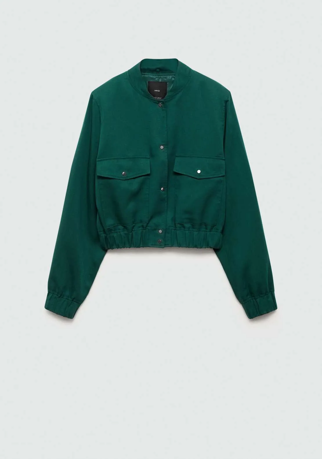Lyocell jacket with pockets - Green