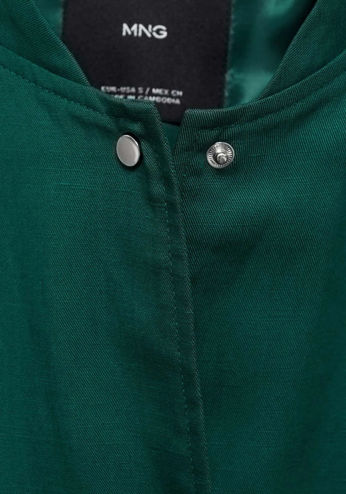 Lyocell jacket with pockets - Green
