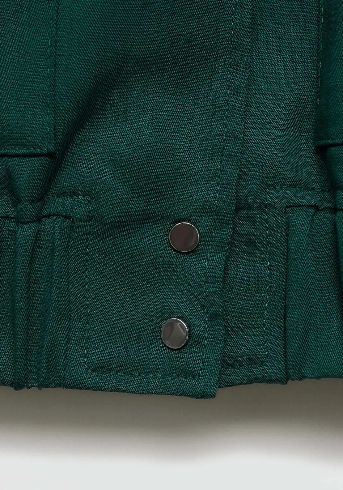Lyocell jacket with pockets - Green