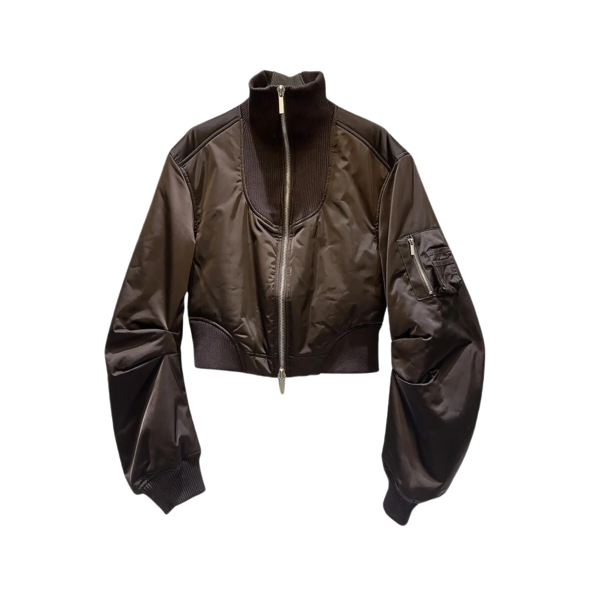 Pre Order:  Turtleneck Welt Pocket Bomber Jacket