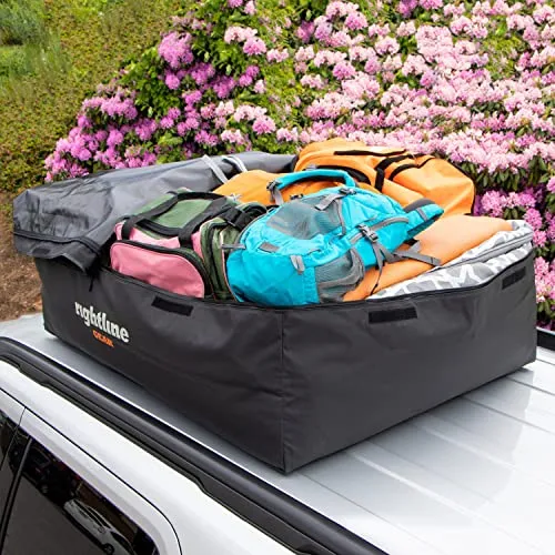 Rightline Gear Range 3 Car Top Carrier, 18 cu ft, Weatherproof  , Attaches With or Without Roof Rack