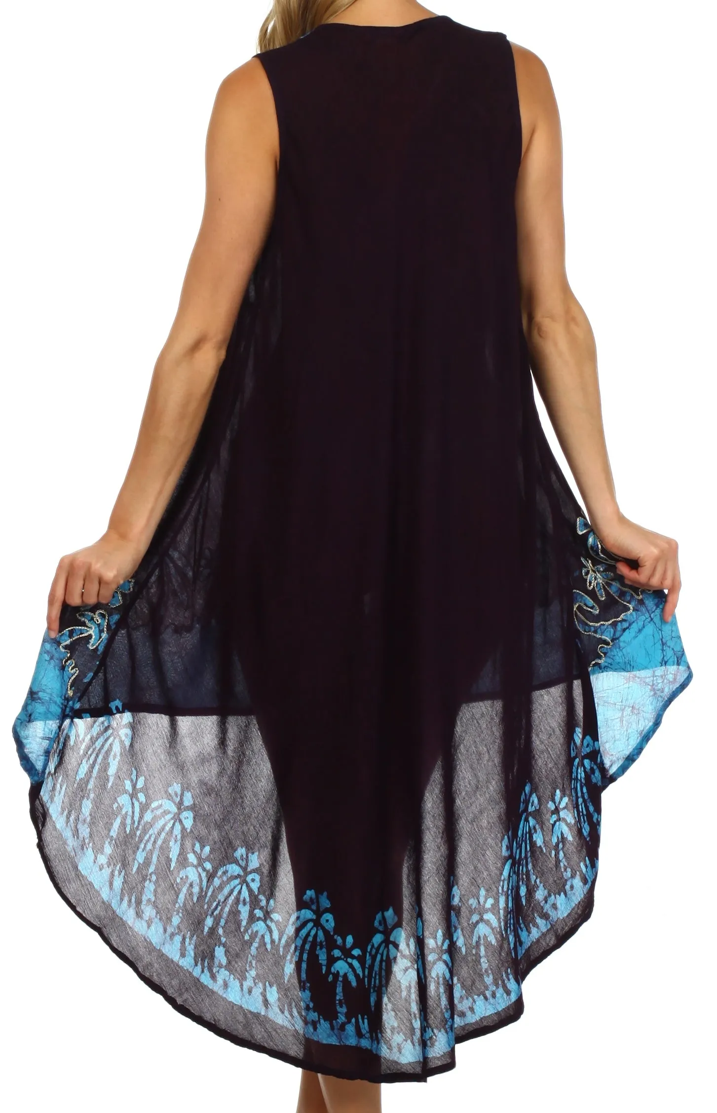 Sakkas Island Soul Hi Lo Caftan Dress / Cover Up