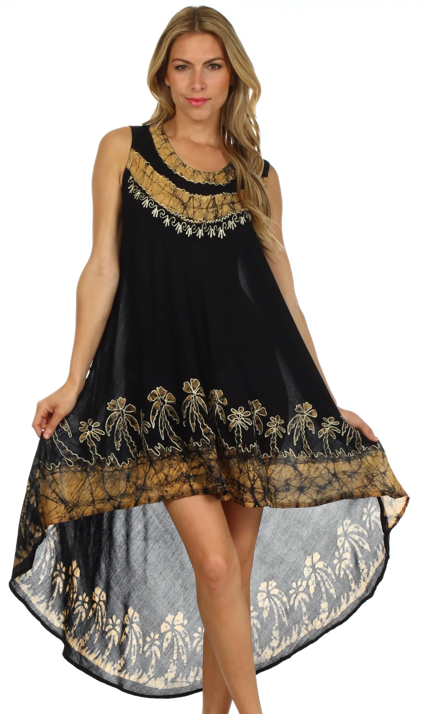 Sakkas Island Soul Hi Lo Caftan Dress / Cover Up