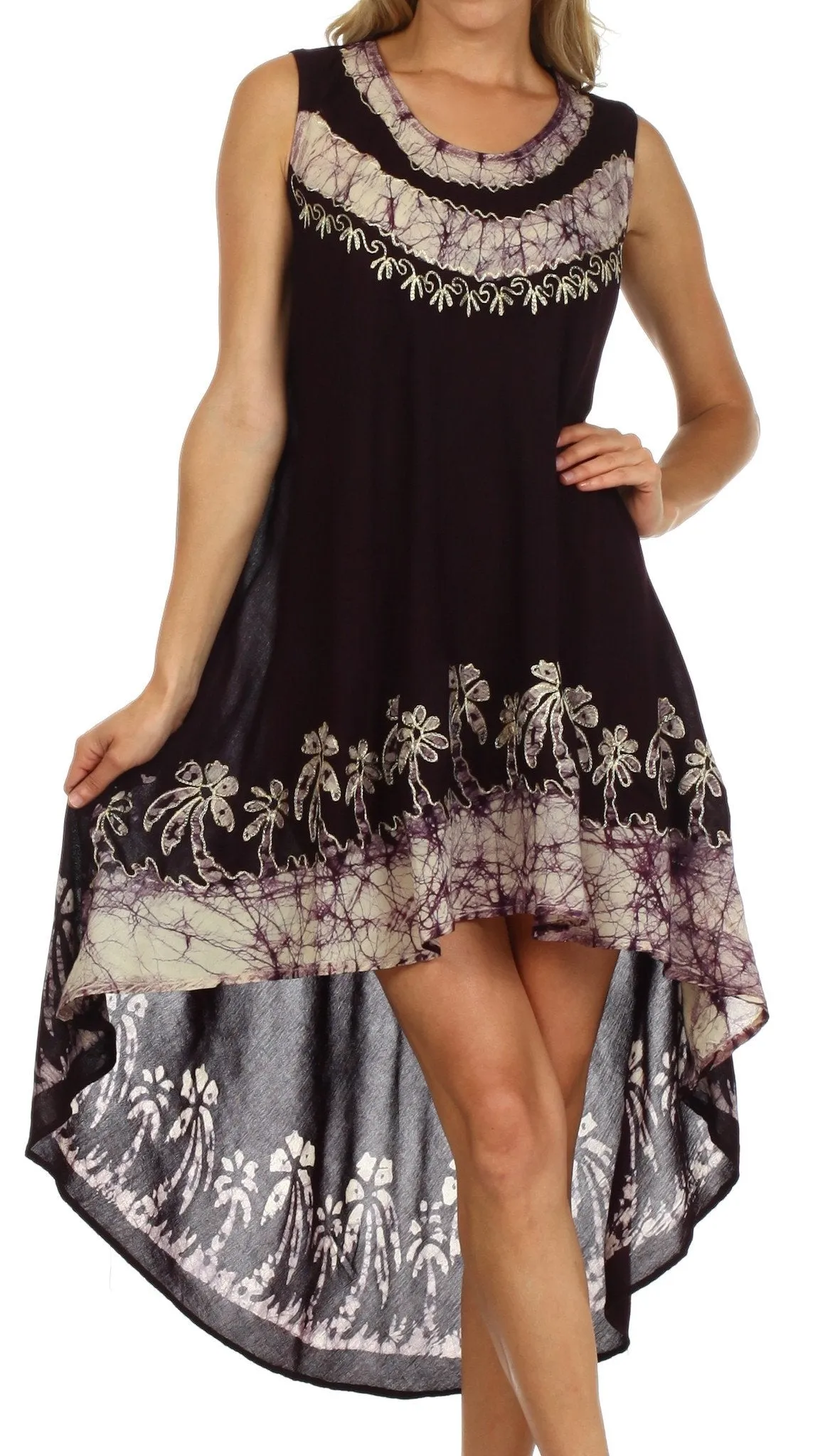 Sakkas Island Soul Hi Lo Caftan Dress / Cover Up
