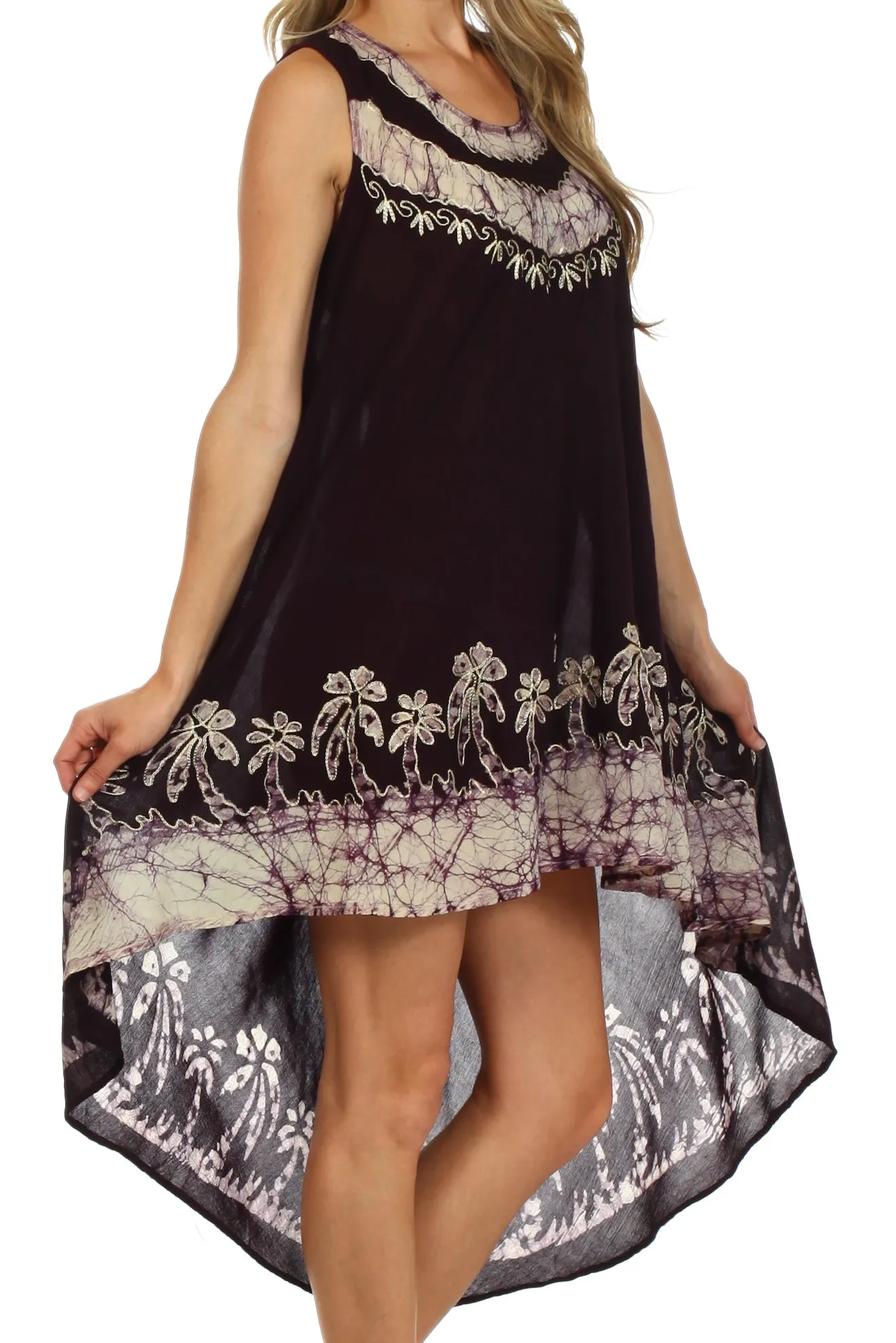 Sakkas Island Soul Hi Lo Caftan Dress / Cover Up