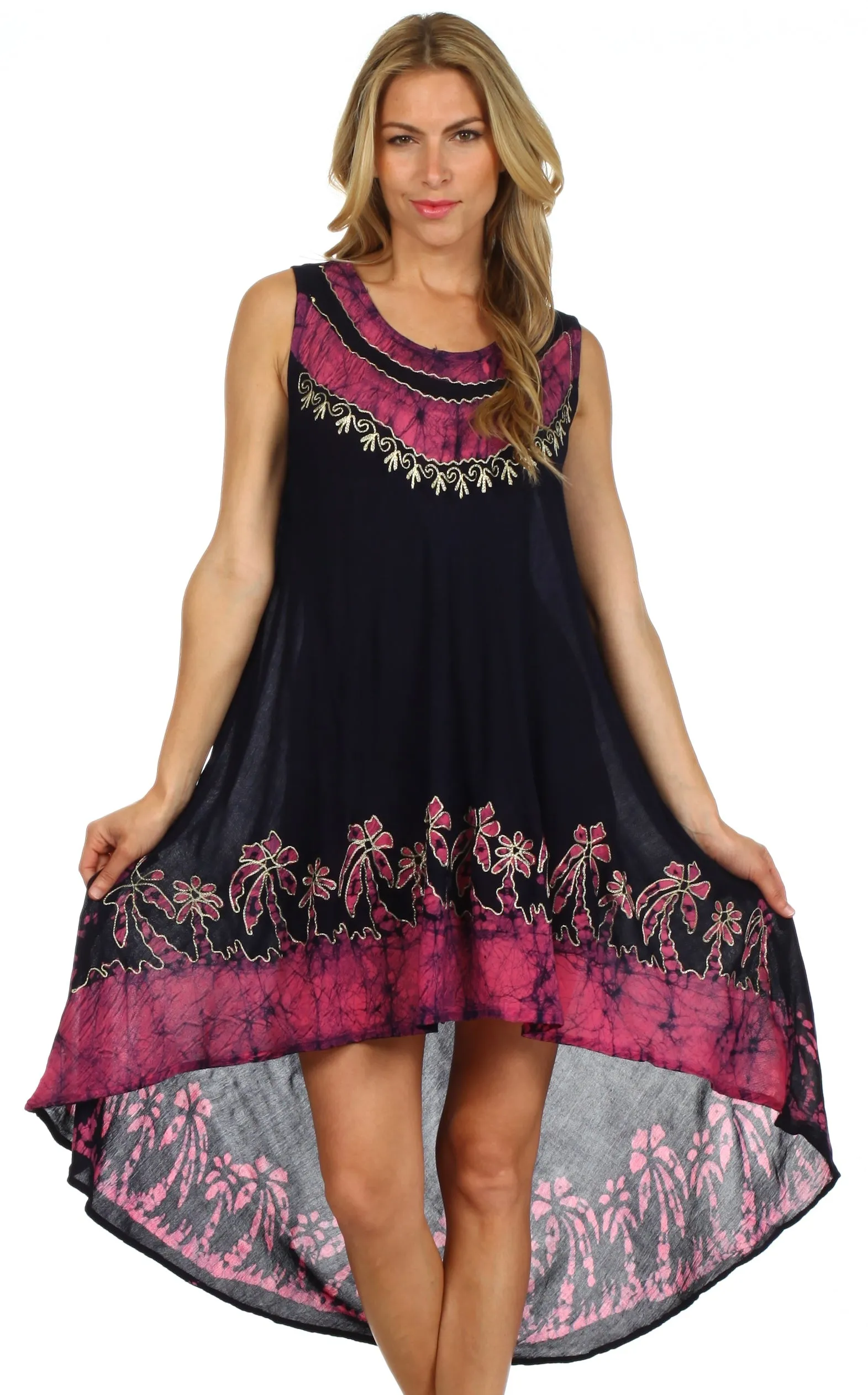 Sakkas Island Soul Hi Lo Caftan Dress / Cover Up
