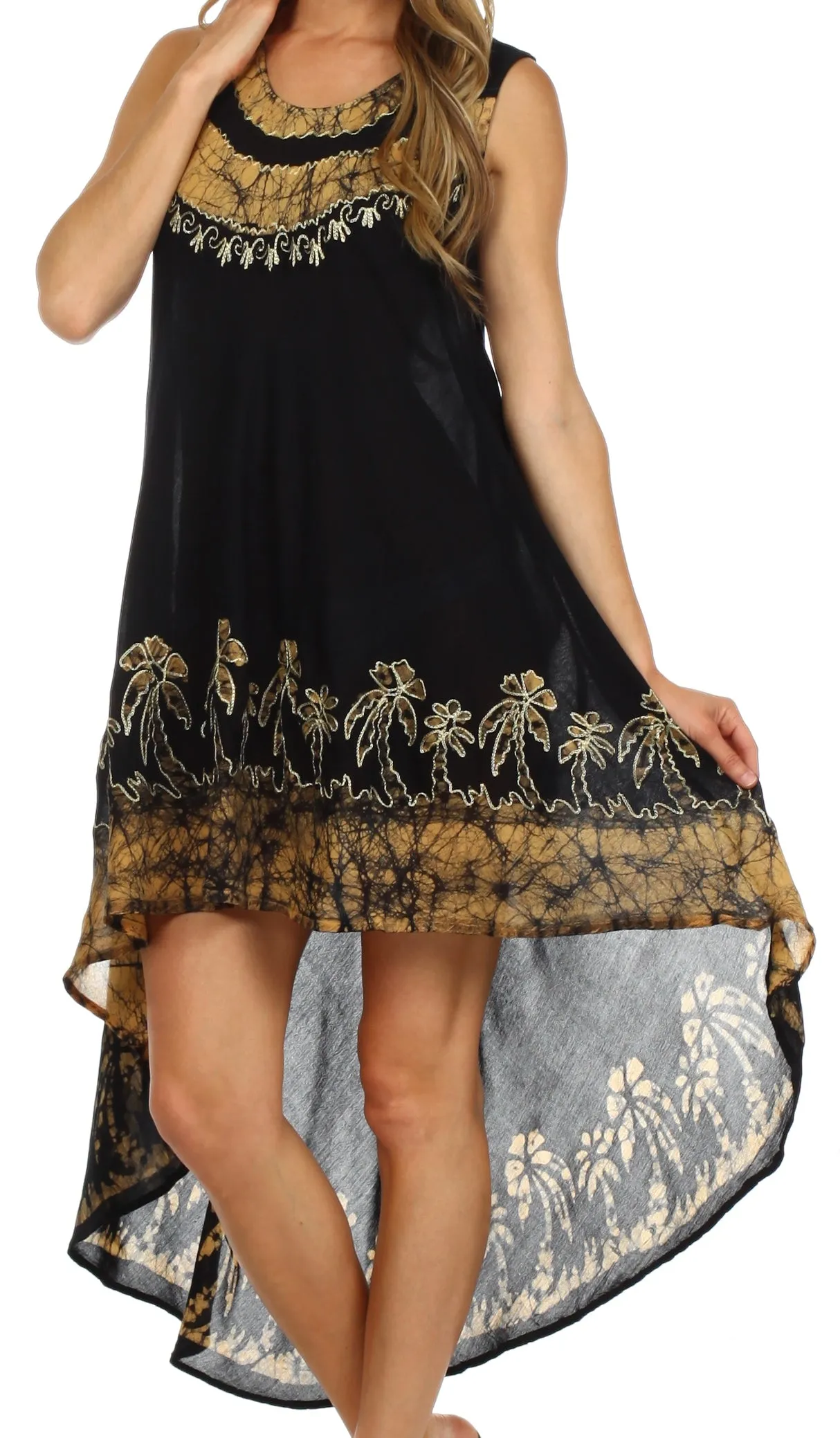 Sakkas Island Soul Hi Lo Caftan Dress / Cover Up