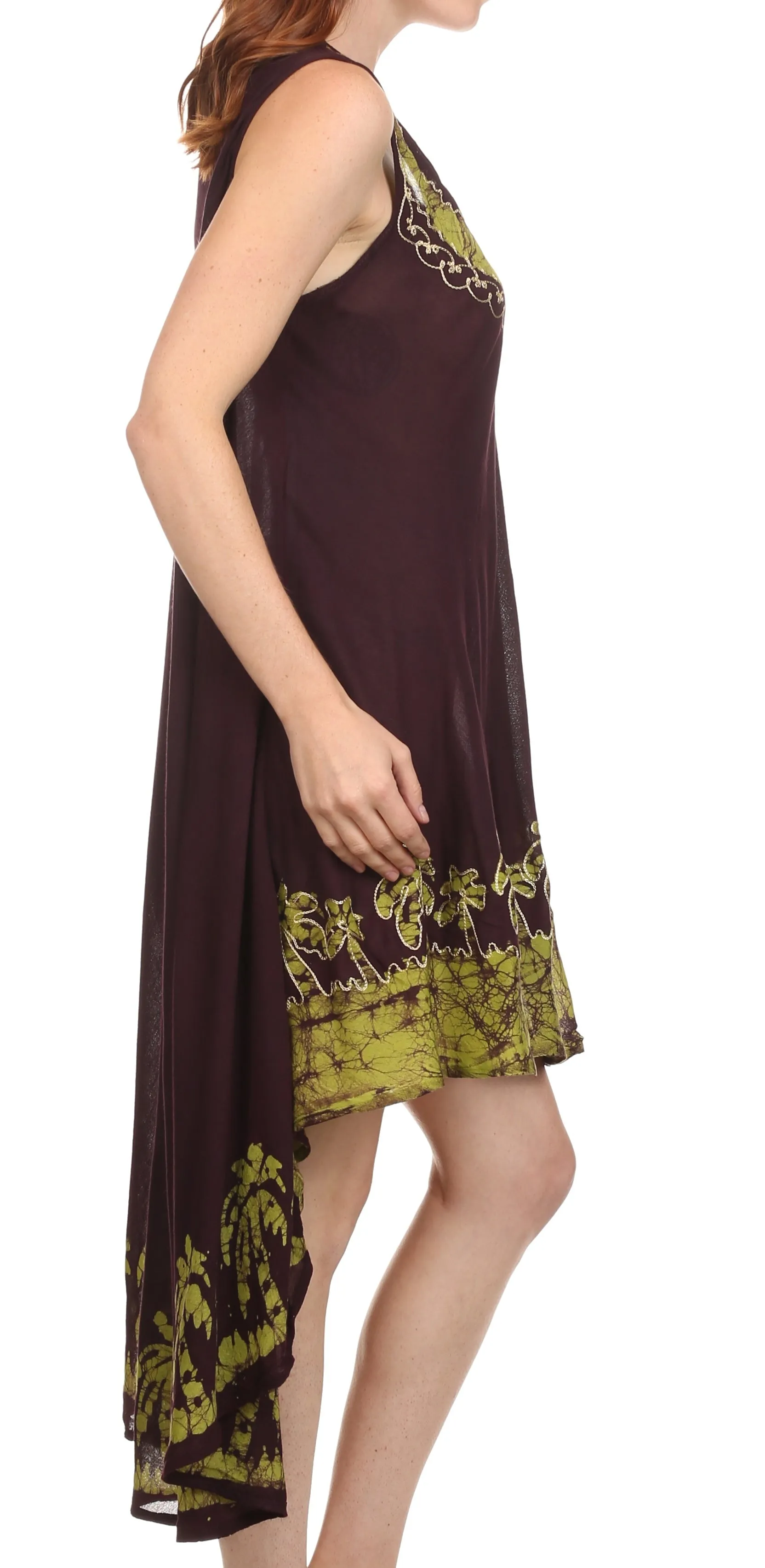 Sakkas Island Soul Hi Lo Caftan Dress / Cover Up