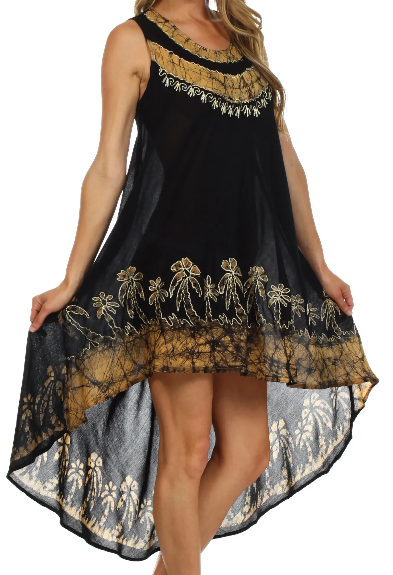 Sakkas Island Soul Hi Lo Caftan Dress / Cover Up