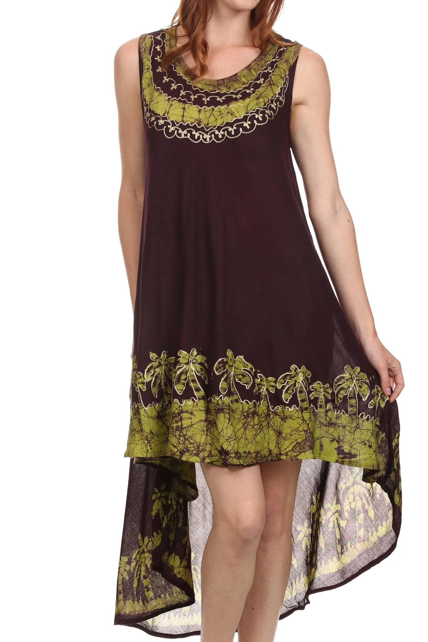 Sakkas Island Soul Hi Lo Caftan Dress / Cover Up
