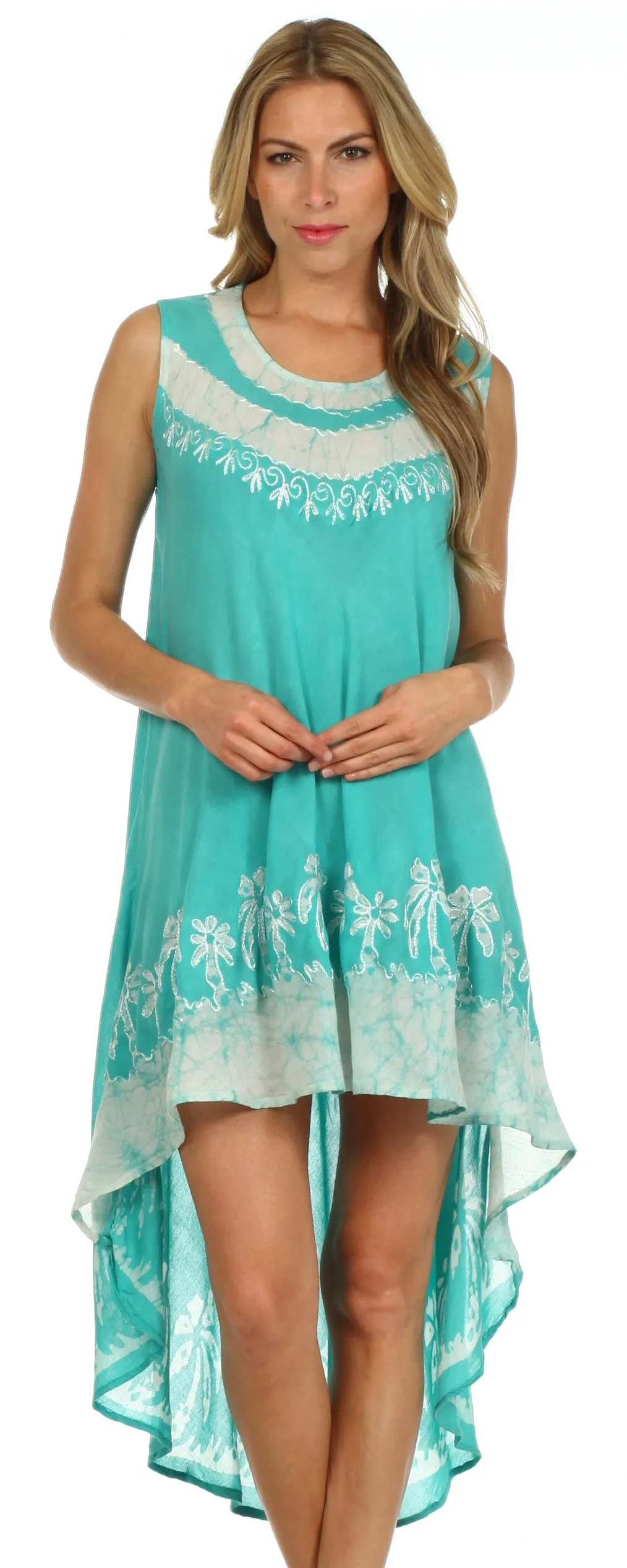 Sakkas Island Soul Hi Lo Caftan Dress / Cover Up