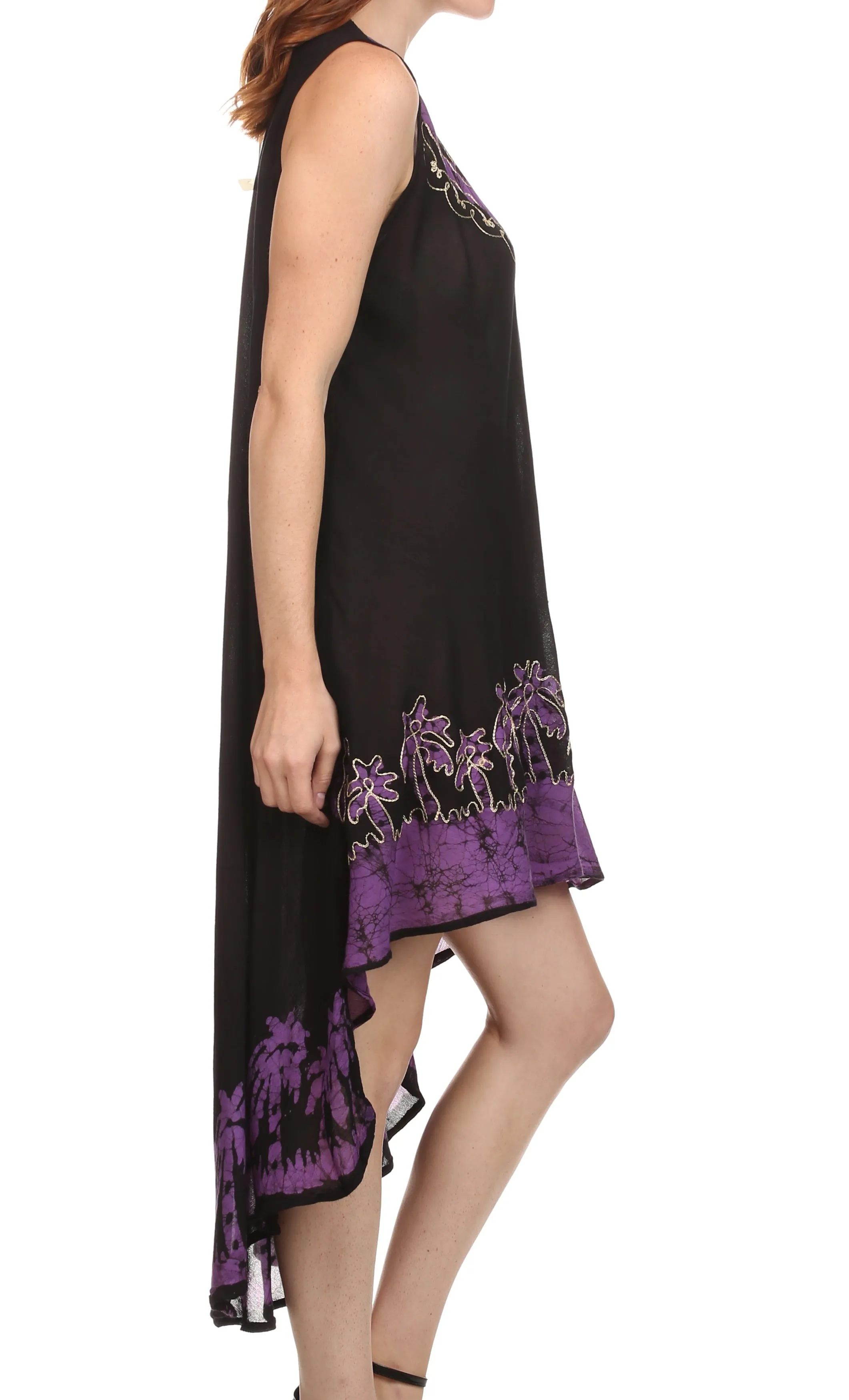 Sakkas Island Soul Hi Lo Caftan Dress / Cover Up