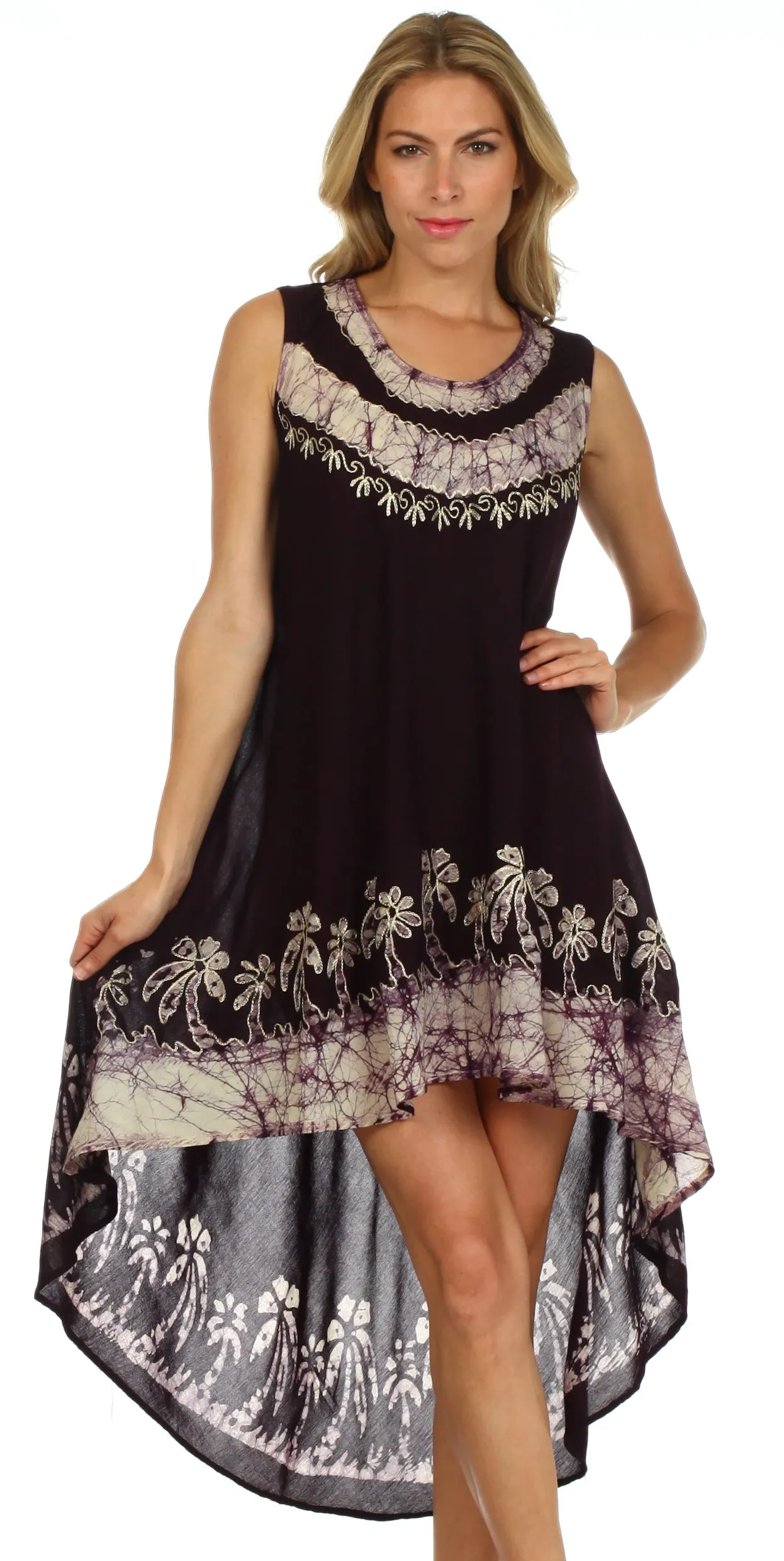 Sakkas Island Soul Hi Lo Caftan Dress / Cover Up
