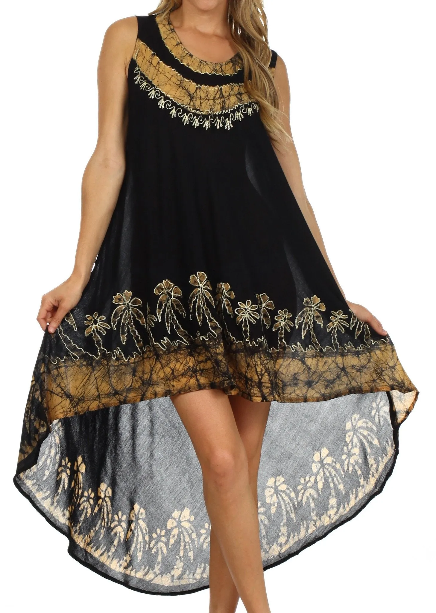 Sakkas Island Soul Hi Lo Caftan Dress / Cover Up
