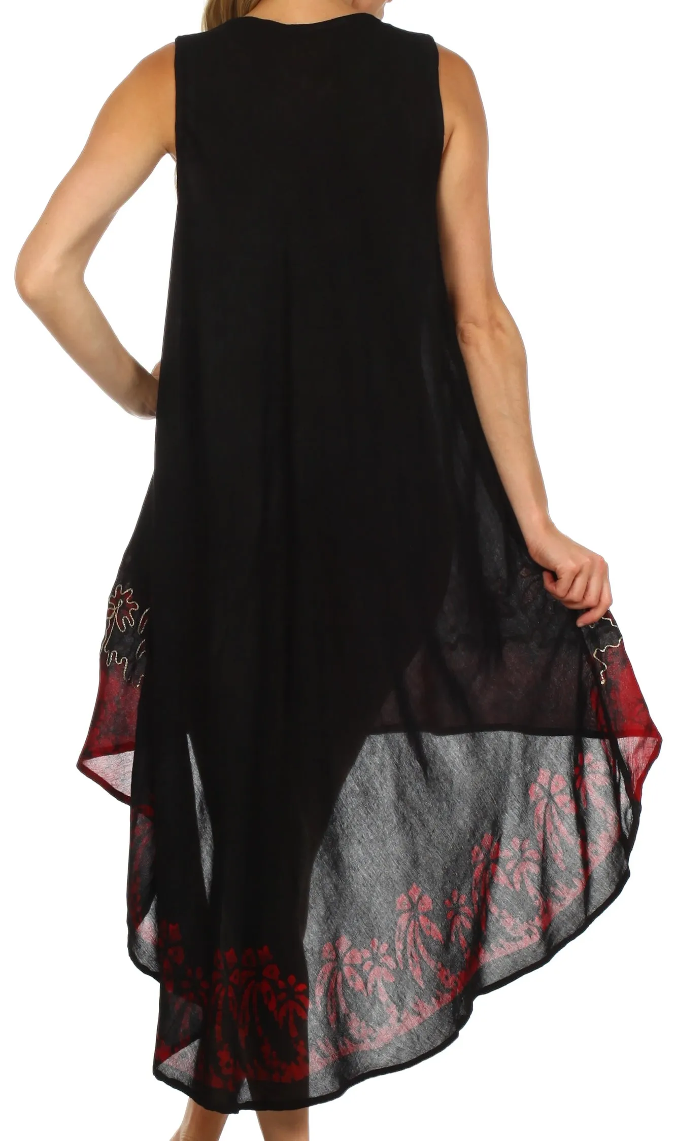 Sakkas Island Soul Hi Lo Caftan Dress / Cover Up