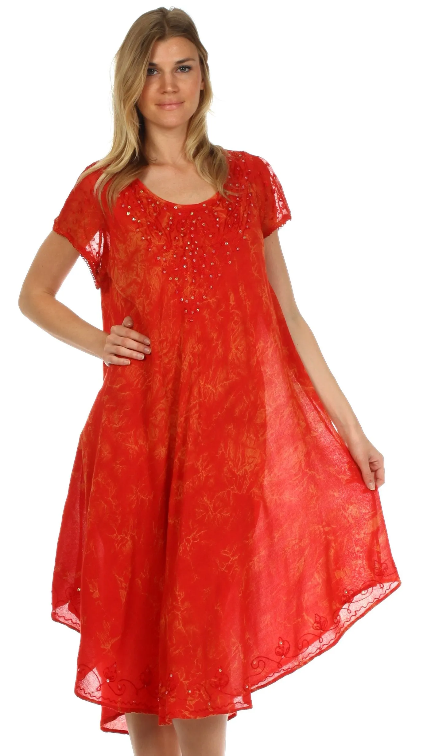 Sakkas Michiko Stonewashed Caftan Dress / Cover Up