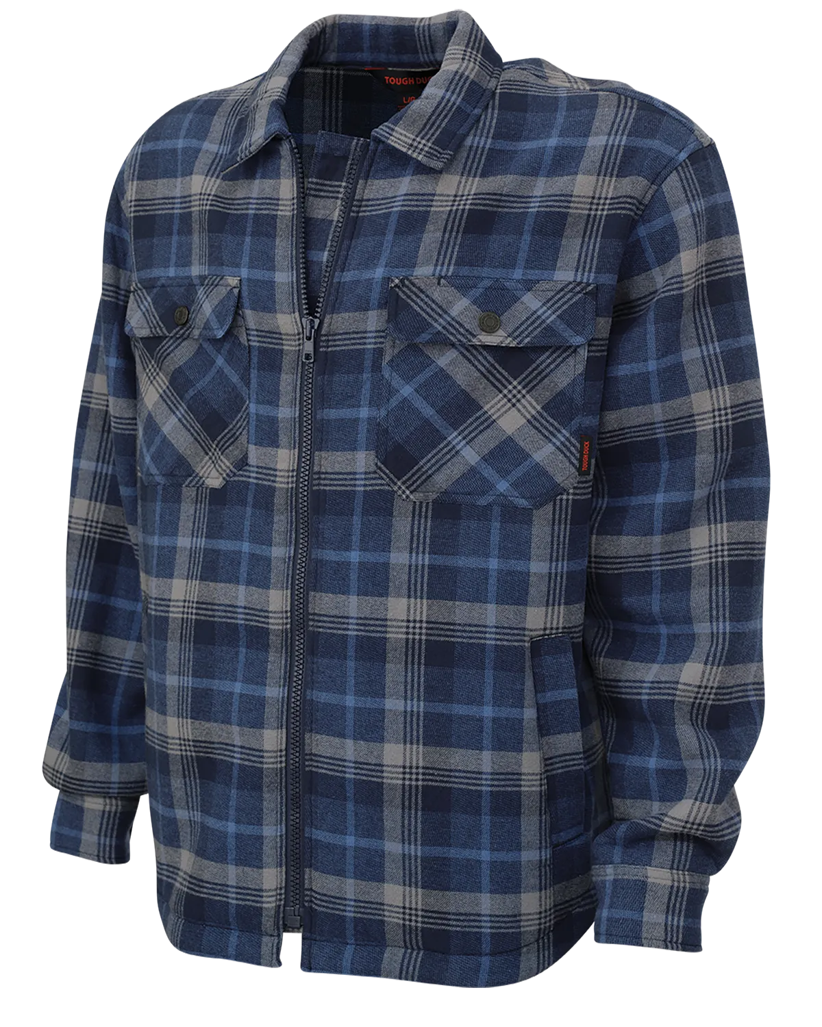 Sherpa Bonded Flannel Jac-Shirt by Tough Duck - Style WS15