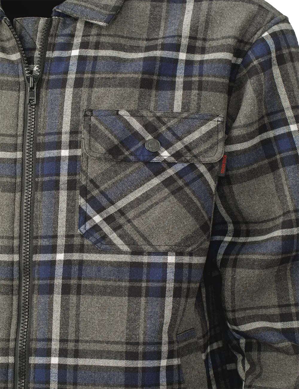 Sherpa Bonded Flannel Jac-Shirt by Tough Duck - Style WS15