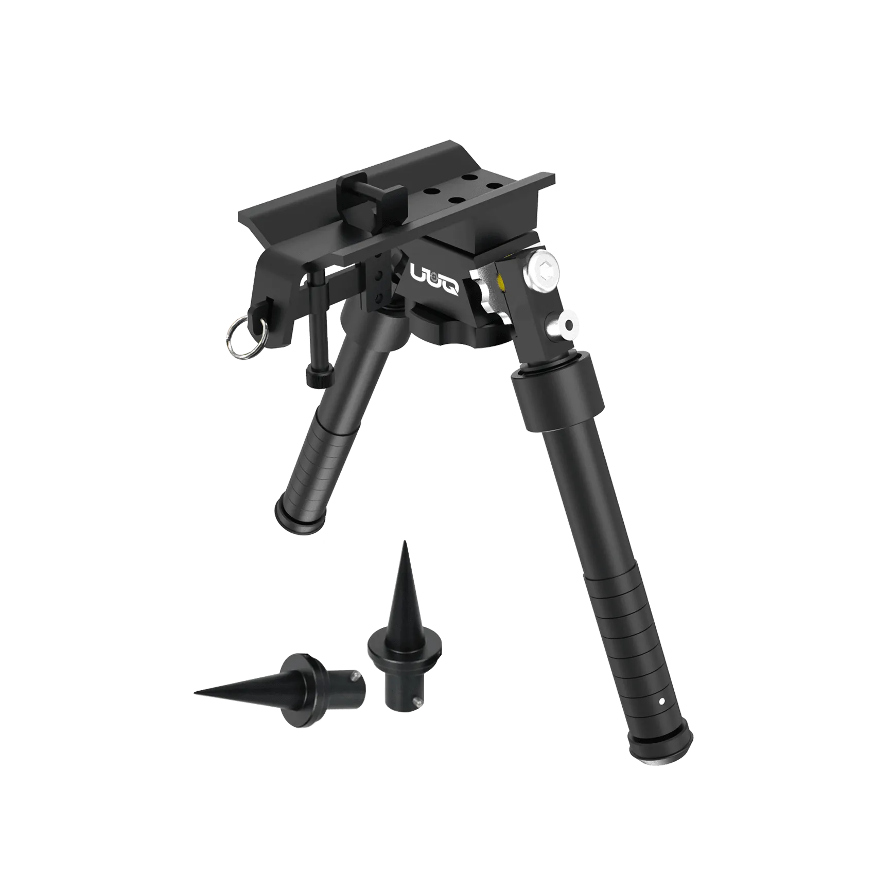 UUQ QV8 6"-9" Inches Tactical Rifle Adjustable Bipod Directly Attach to Sling Swivel Stud