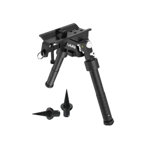 UUQ QV8 6"-9" Inches Tactical Rifle Adjustable Bipod Directly Attach to Sling Swivel Stud